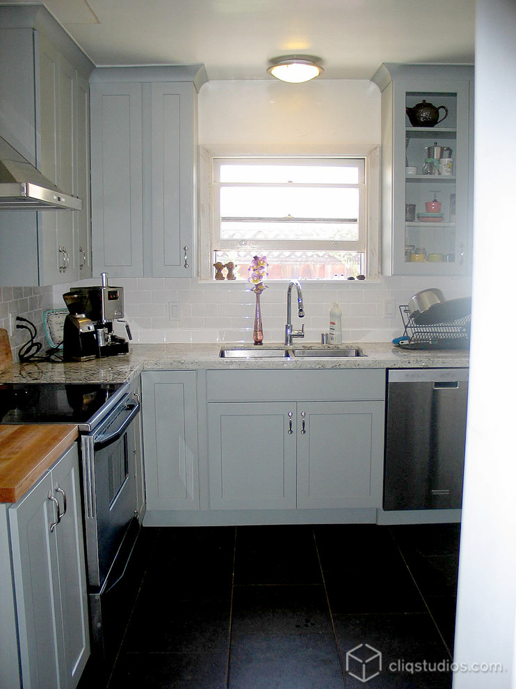 Painted Harbor Kitchen Shaker Kitchen CliqStudios