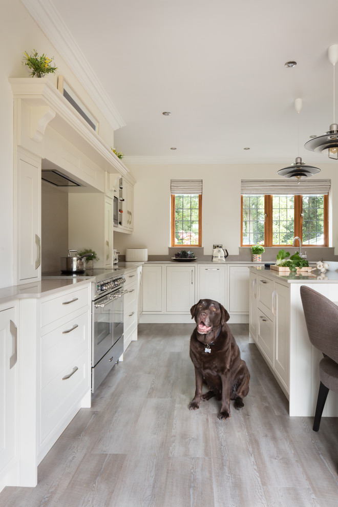 Inspiration for a transitional kitchen remodel in West Midlands