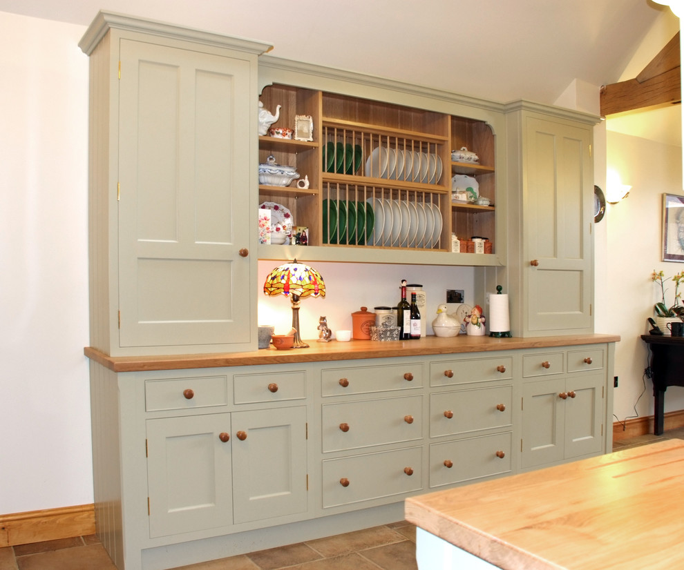 Large classic kitchen in Wiltshire.