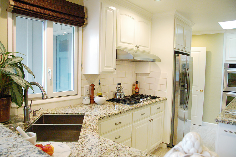 Painted Oak Traditional Kitchen San Francisco by