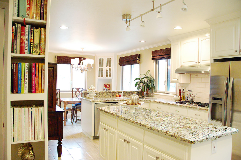 Painted Oak Traditional Kitchen San Francisco by