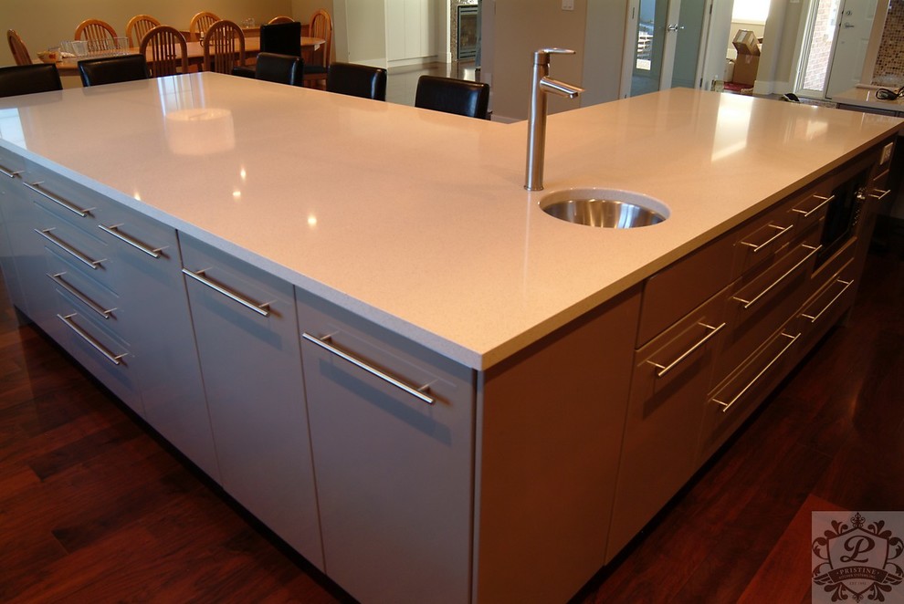 Painted Ventura Flat Panel MDF Modern Kitchen Other by Evoke