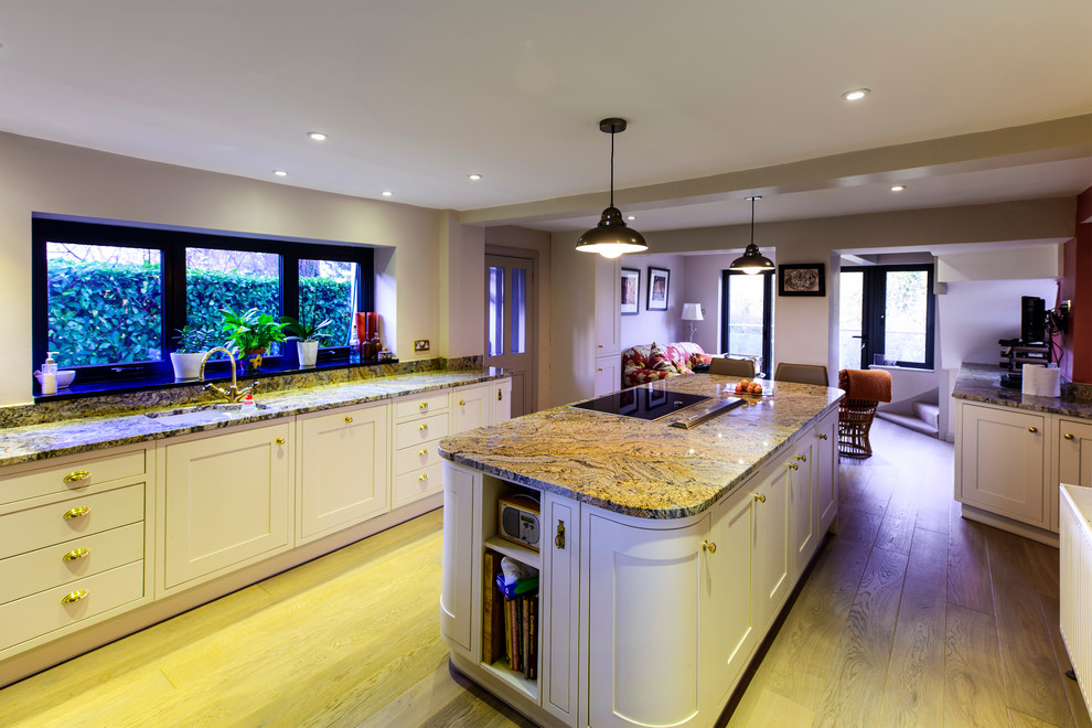 Design ideas for a large classic kitchen in Surrey.