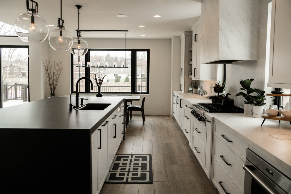 Palatine home remodel Transitional Kitchen Chicago by Crawford