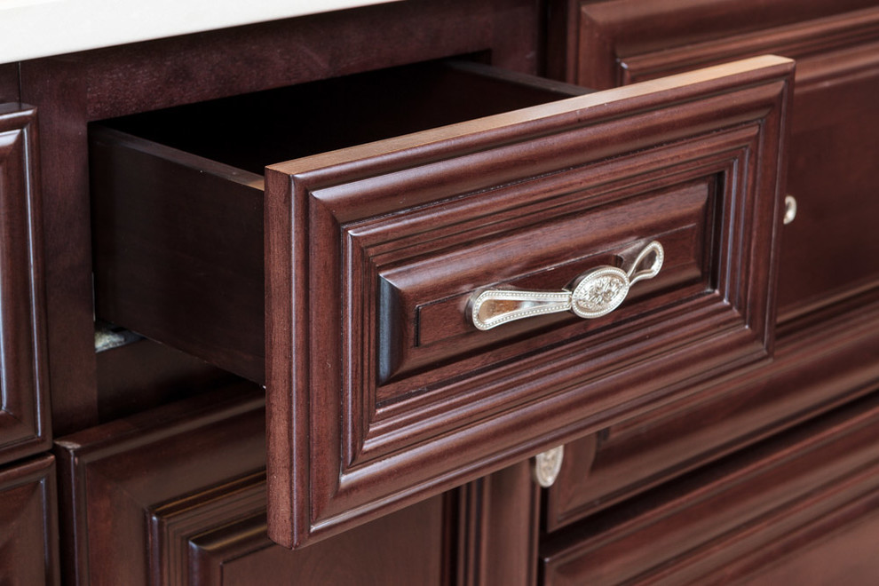 Palm Beach Dark Chocolate Kitchen Traditional Kitchen