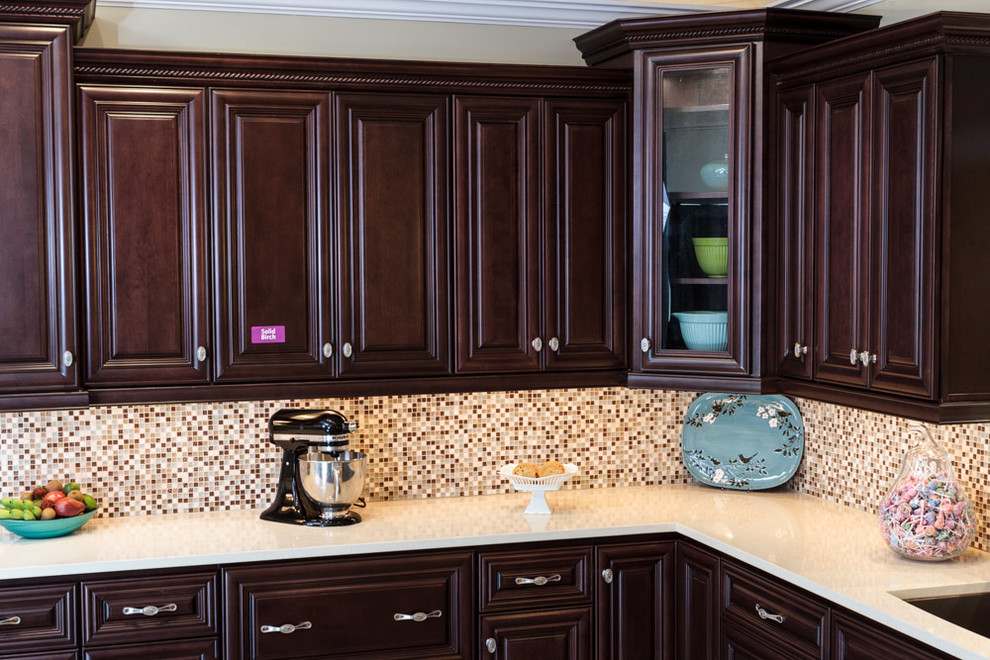 Palm Beach Dark Chocolate Kitchen Cabinets - Traditional - Kitchen