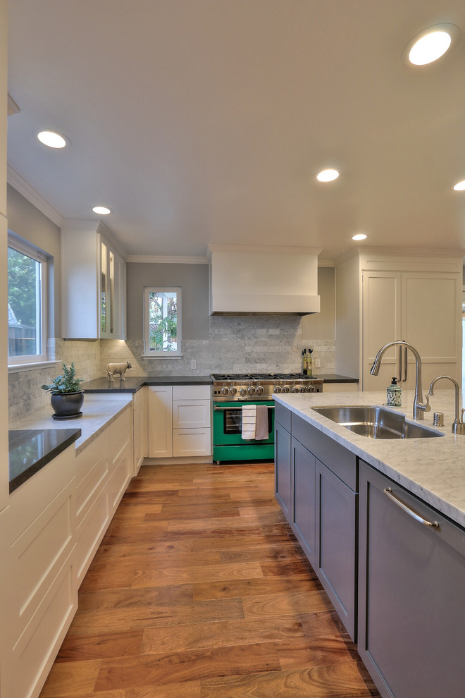 Paneled Covered Appliances - Transitional - Kitchen - San Francisco ...