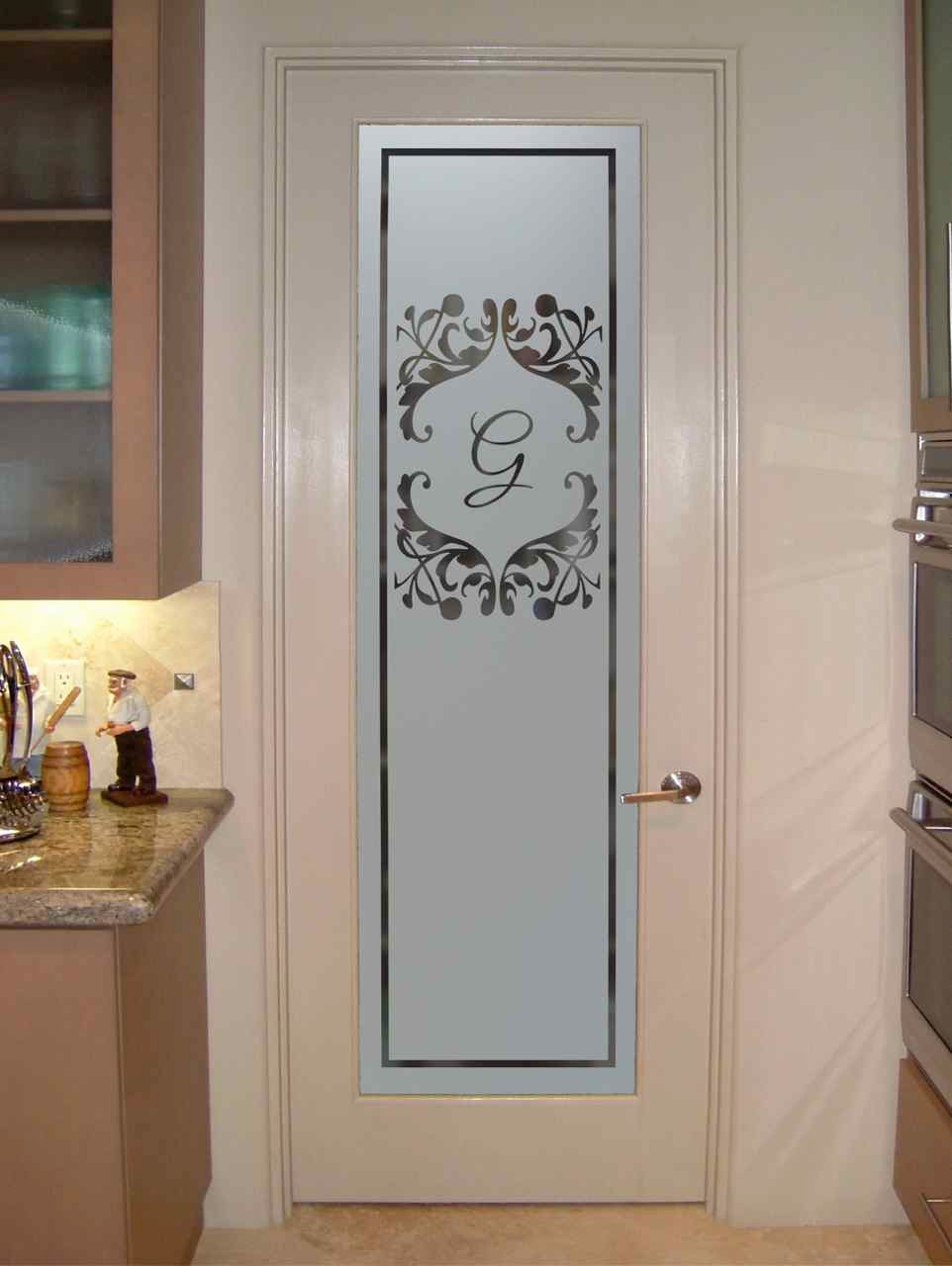 Pantry doors with glass inserts