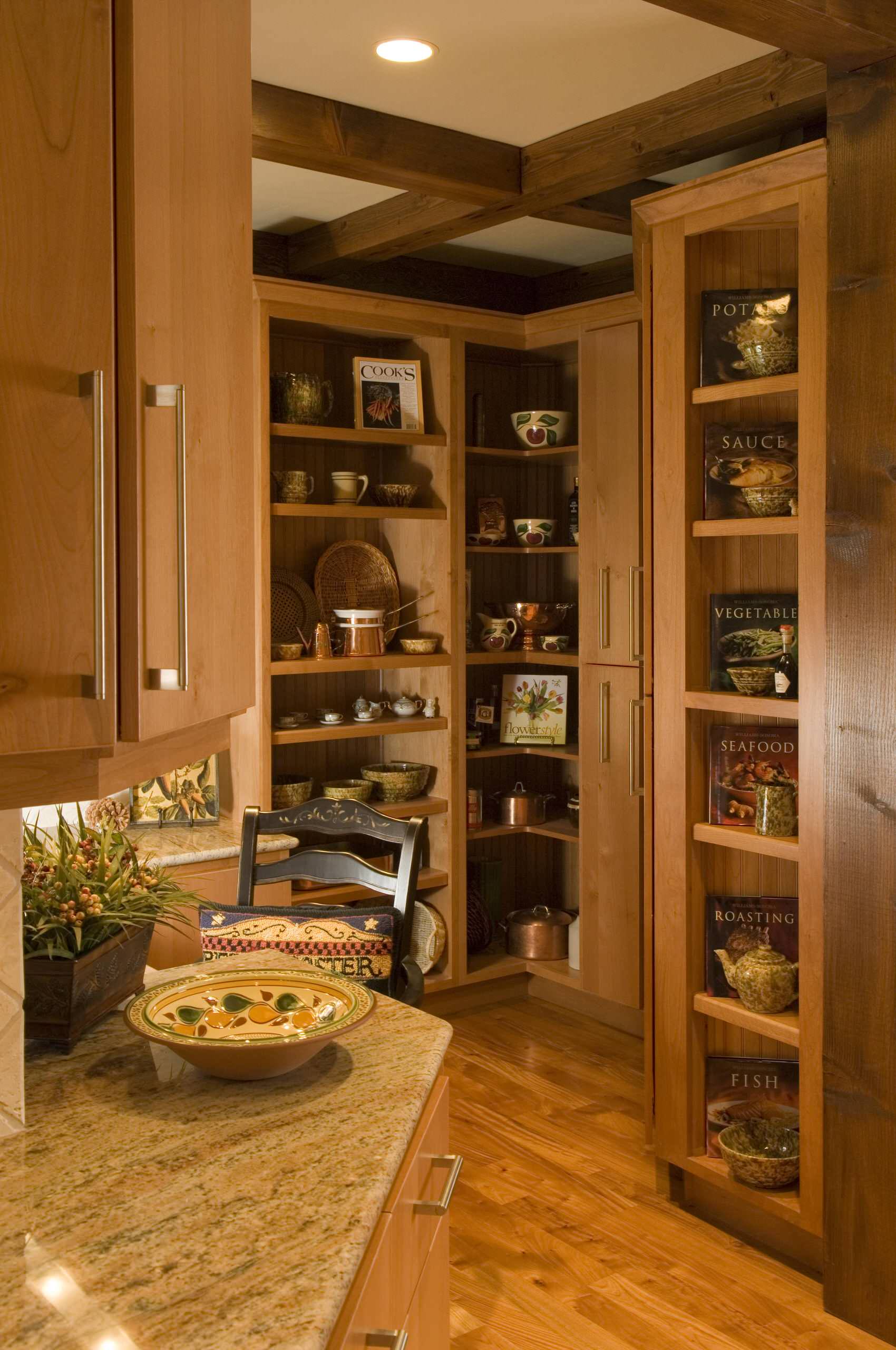 Floor To Ceiling Pull Out Pantry Cabinet Design Ideas