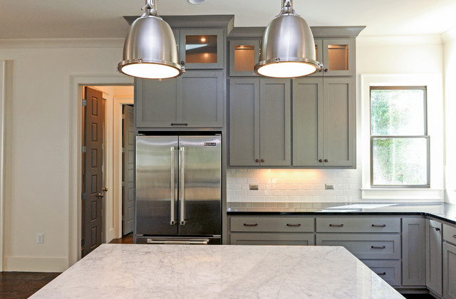 Partial Overlay Cabinets - Transitional - Kitchen - Atlanta - by Thomas ...