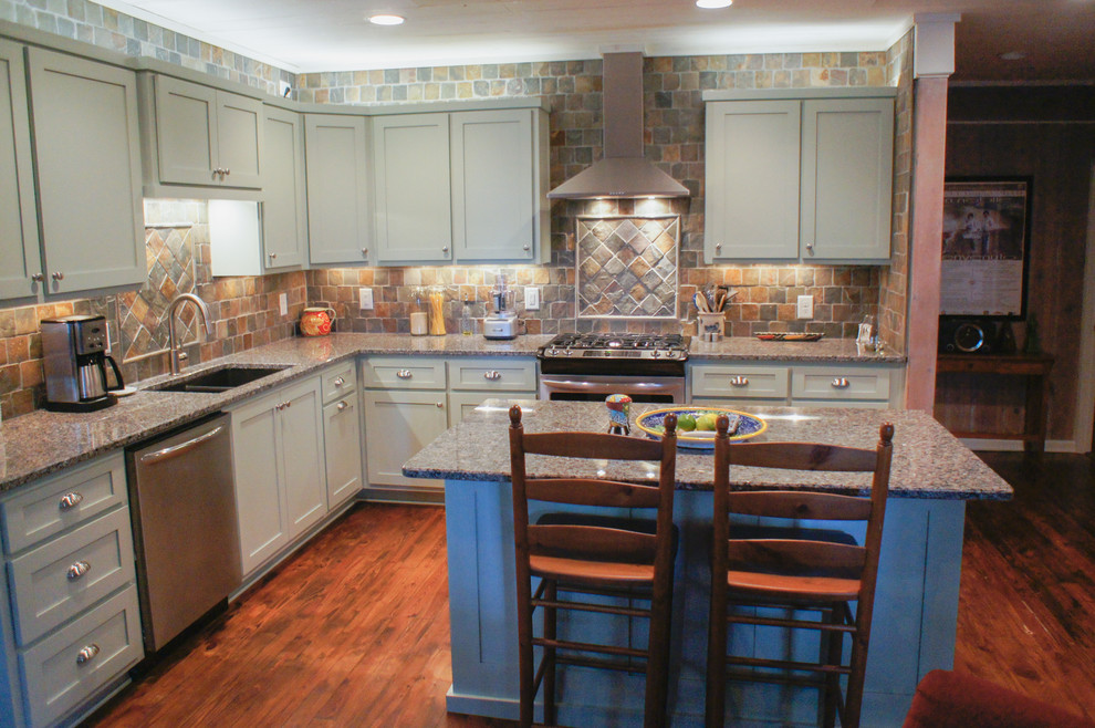 Partial Overlay Craftsman Kitchen Atlanta by Thomas