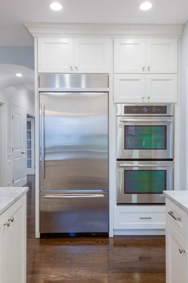 Large transitional kitchen photo in Boston