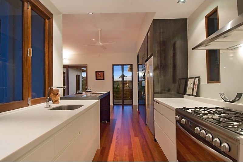 Photo of a world-inspired kitchen in Brisbane.