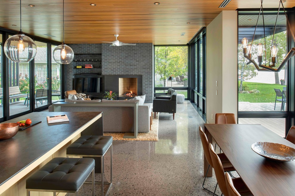 Moderne Küche in Minneapolis