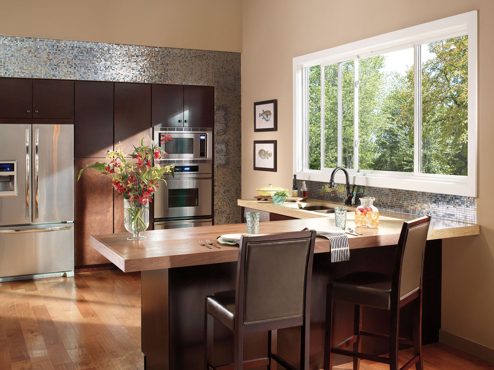 Pella® Impervia® Windows Traditional Kitchen Cedar Rapids by