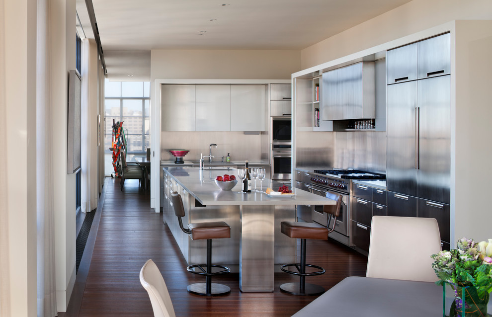 Penthouse Gallery Contemporary Kitchen New York by BarlisWedlick Architects Houzz
