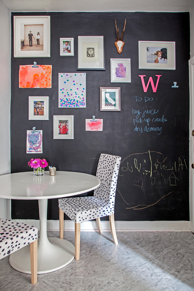 Eat-in kitchen - eclectic eat-in kitchen idea in Philadelphia