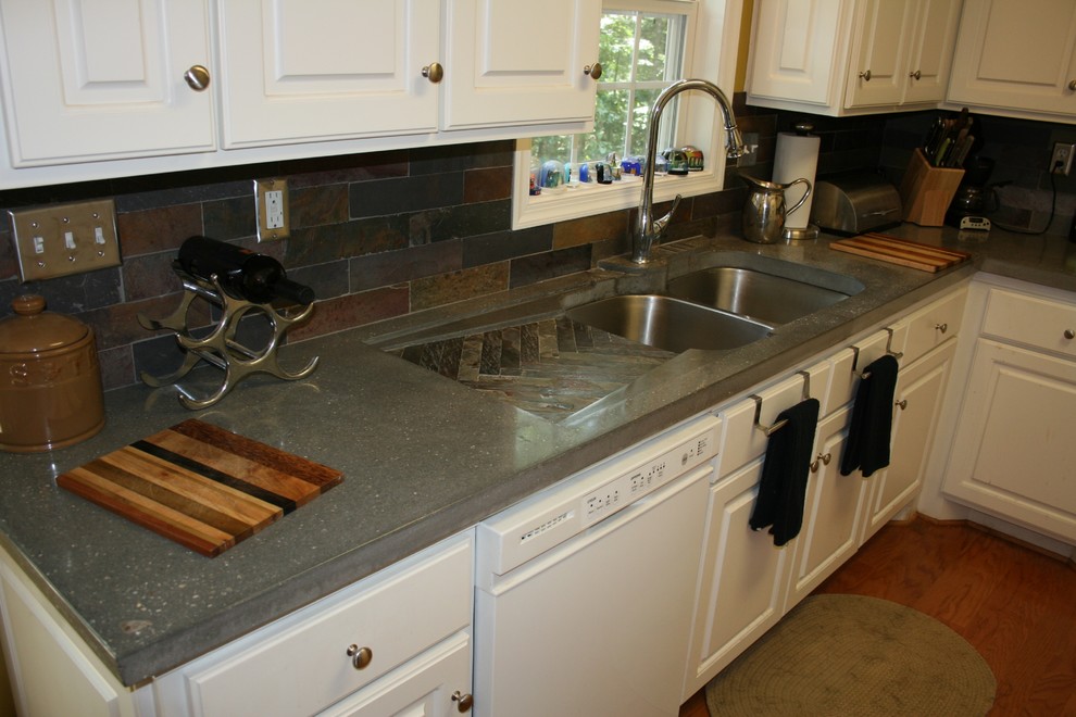 Piedmont Kitchen countertops Traditional Kitchen Other by Wards Works Concrete Studio