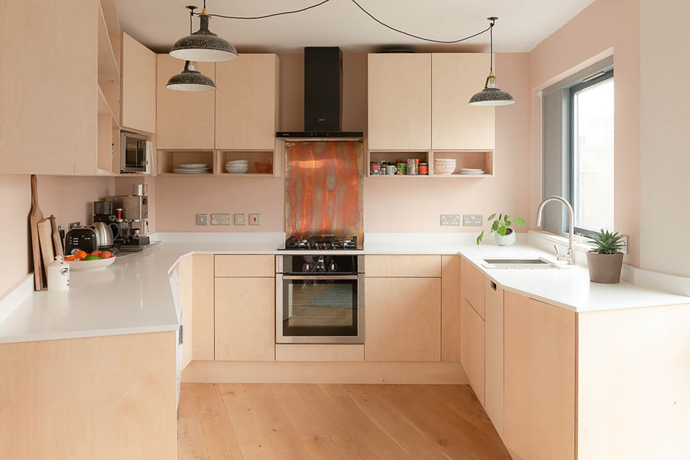 Plywood kitchen Moderne Cuisine Sussex par Johnson Bespoke Ltd Houzz
