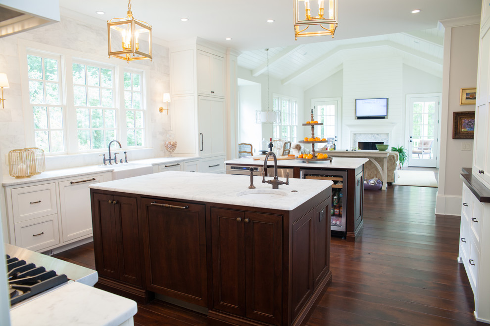 Polo Fields Transitional Kitchen Atlanta by Keystone Millworks