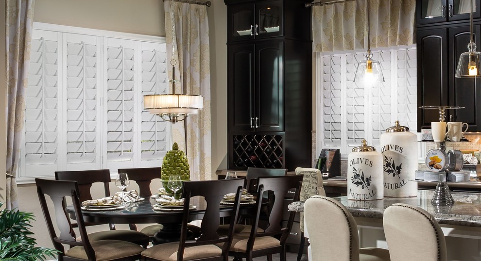 This is an example of a classic dining room in Las Vegas.