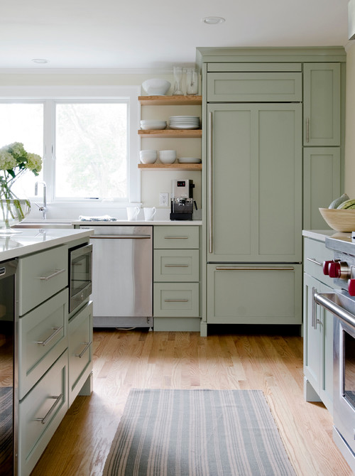 sage green kitchen cabinets