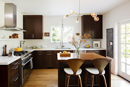 Kitchen with a warm interior