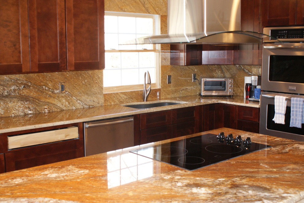 Prada Gold - Contemporary - Kitchen - Richmond - by Classic Granite &  Marble | Houzz