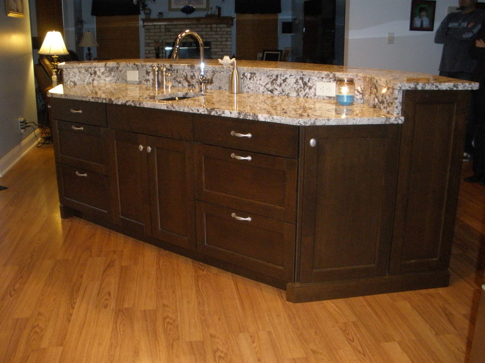 Prep sink island Traditional Kitchen St Louis by NEST Houzz