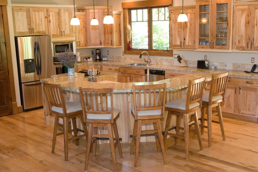 This is an example of a rustic kitchen in Boise.