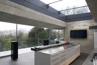 Projector Screens Mirror Tv S Creative Tv Mounts Modern Kitchen Miami By First Priority Audio
