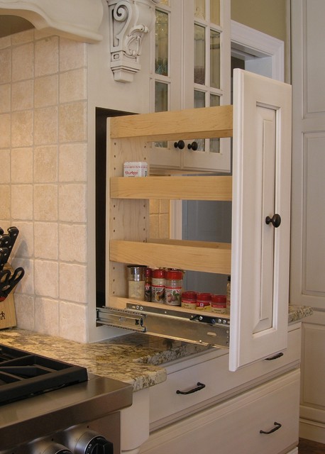 Pull-Out Spice Rack  Spice Rack Cabinet Ideas and Inspiration