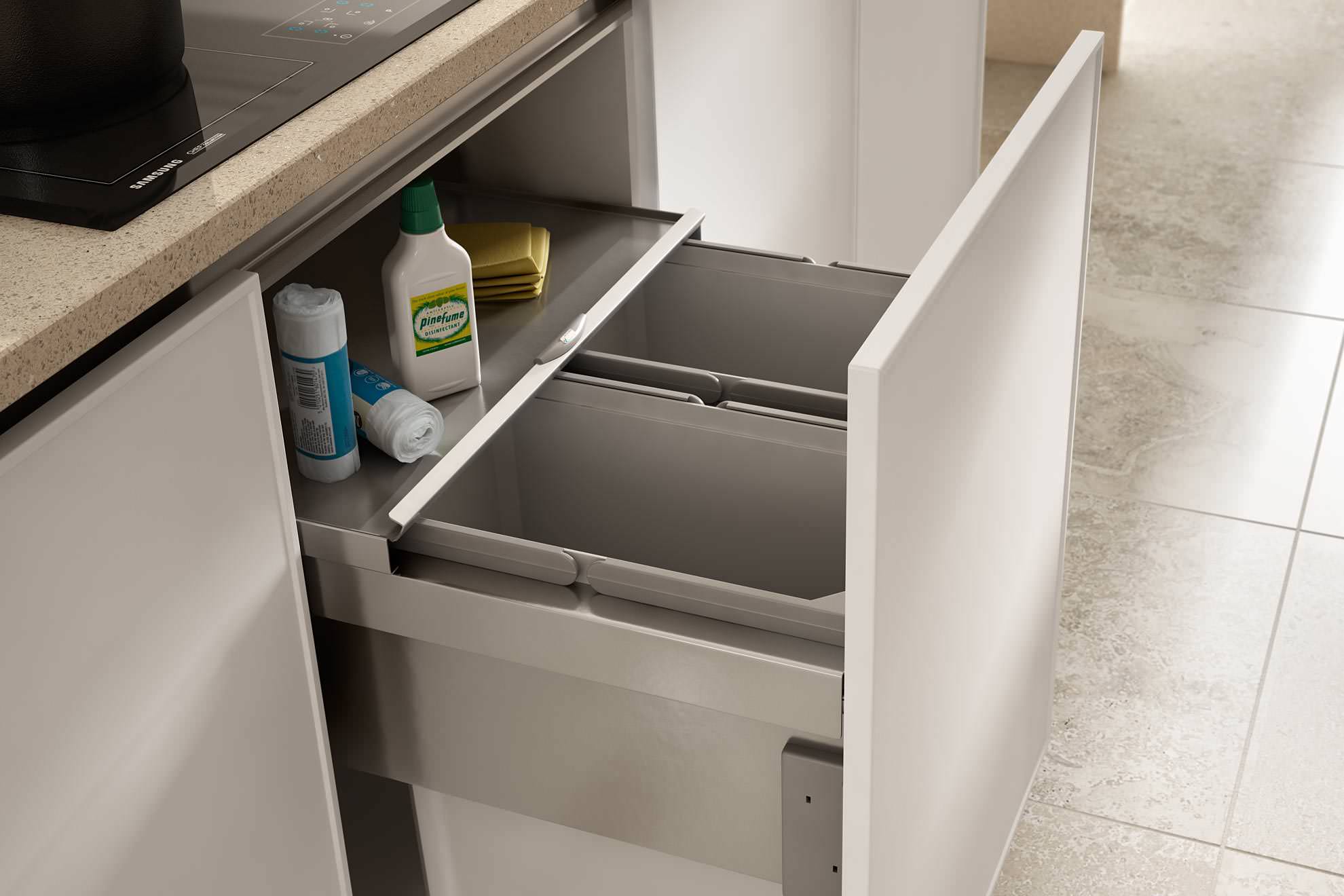 Sige Under Sink Waste Bin 57L - SUWB1257 - Kitchen - Melbourne