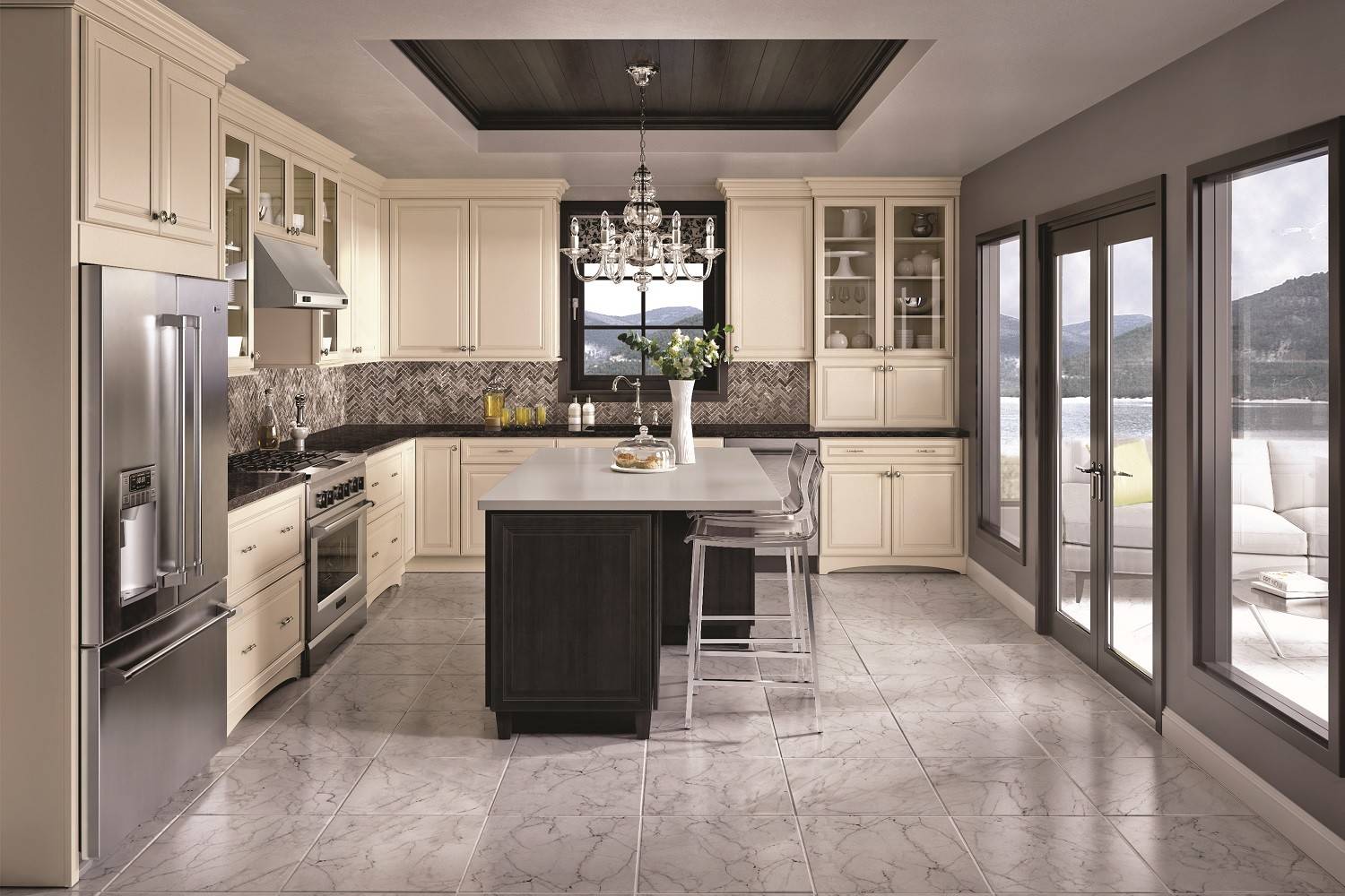 75 Beautiful Marble Floor Kitchen Pictures Ideas June 2021 Houzz