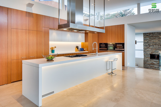 luna white quantum quartz benchtop