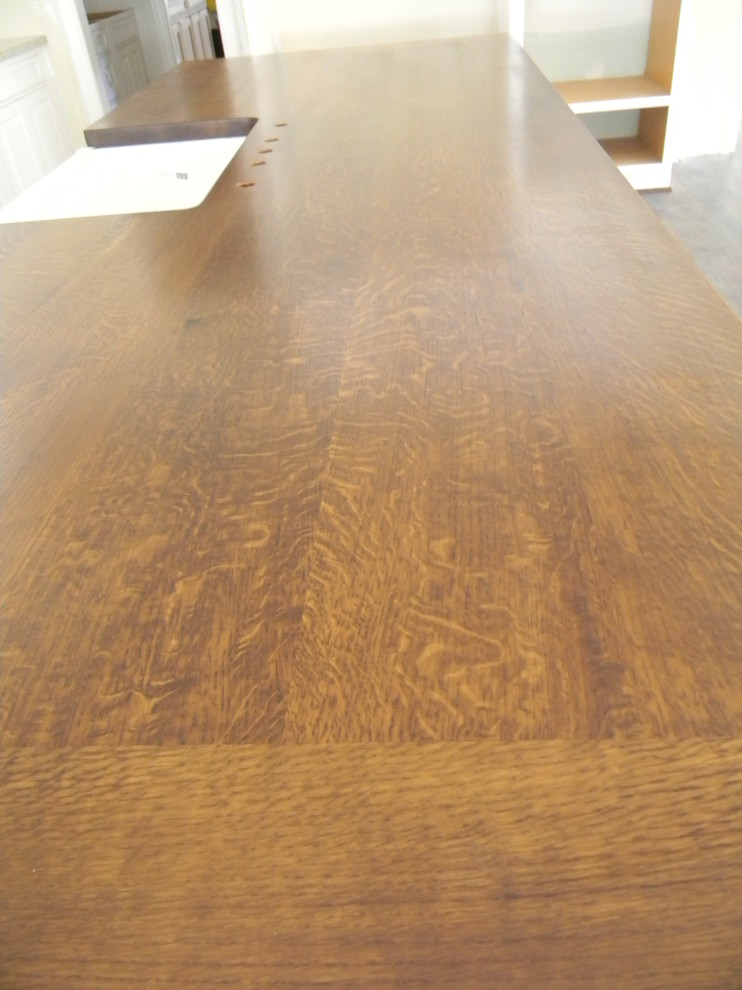 Quartersawn White Oak Kitchen Island Countertop Klassisch modern