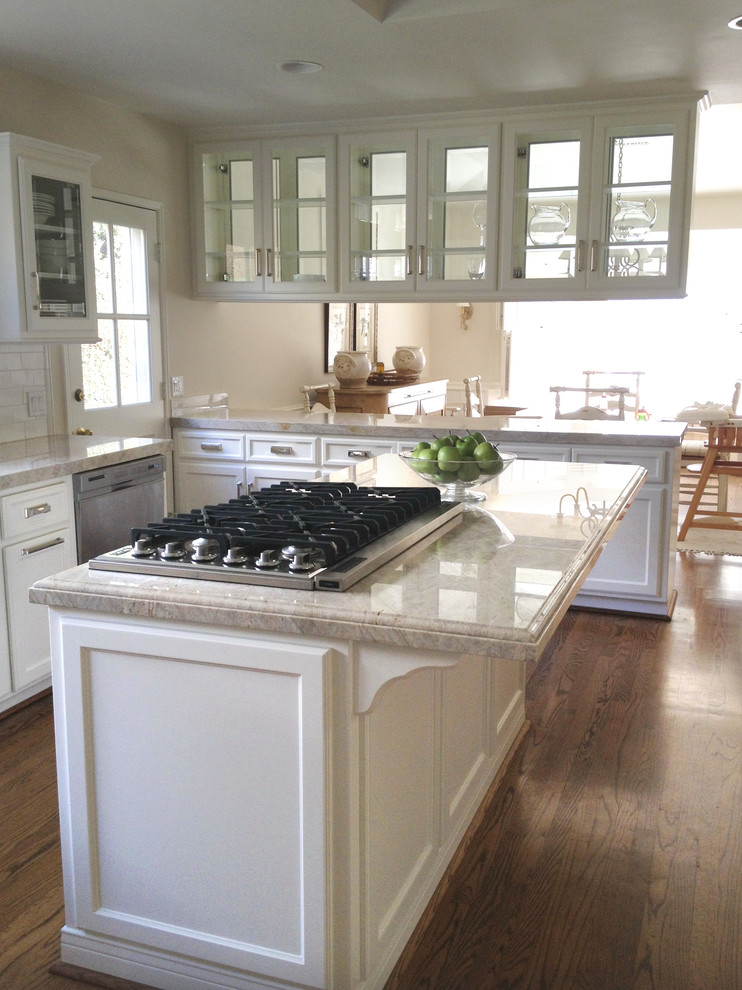 Quartzite Slabs Transitional Kitchen Los Angeles by TriStone