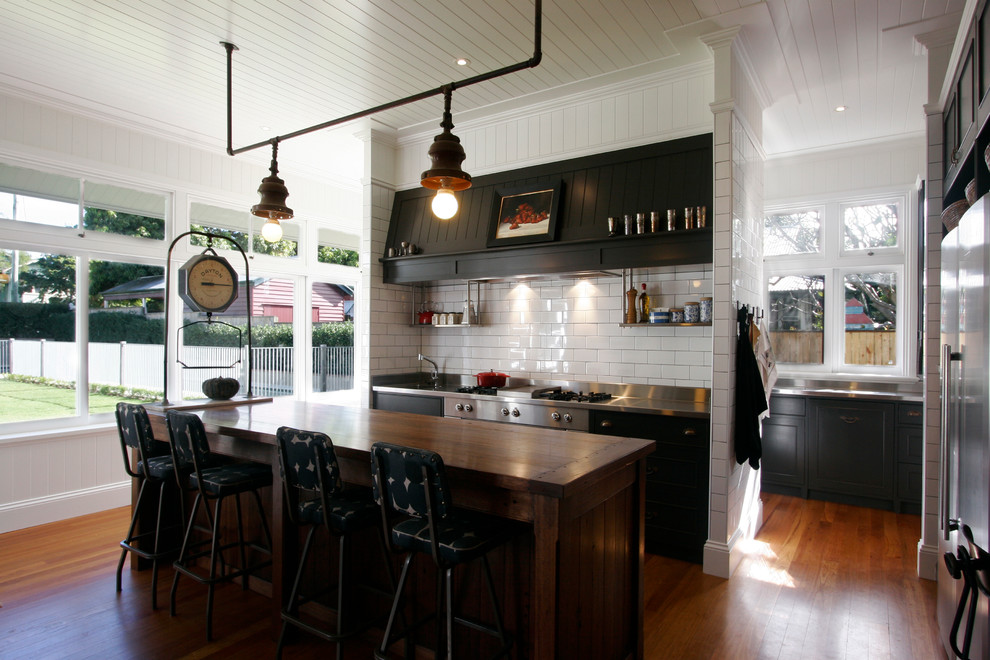 Queenslander Renovation Contemporary Kitchen Brisbane by Enigma