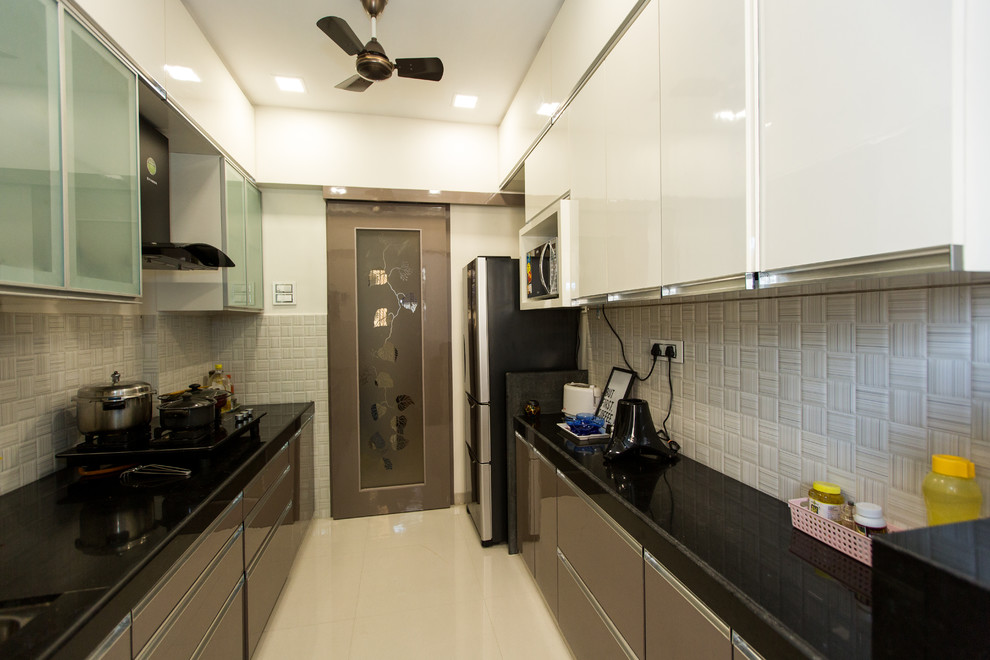 World-inspired kitchen in Mumbai.