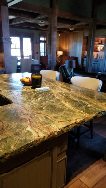 Rainforest Green Marble - Kitchen - Craftsman - Kitchen - Other - by  Trinity Granite & Marble