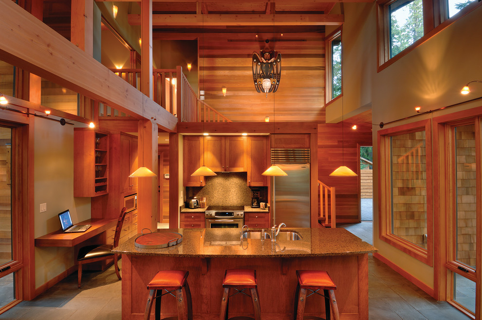 Rainforest House Kitchen Contemporary Kitchen Vancouver by