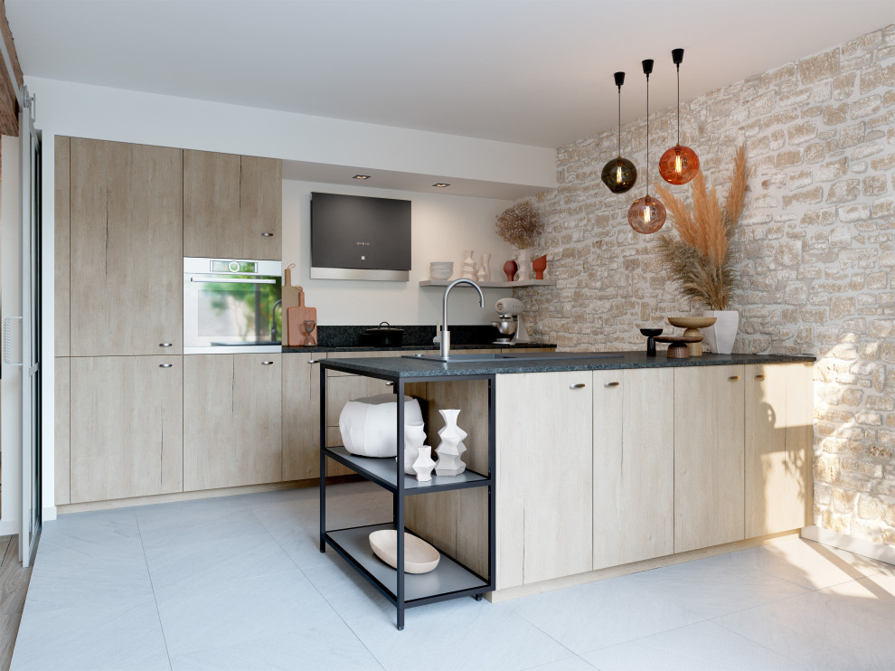 Photo of a scandinavian kitchen in Oxfordshire.