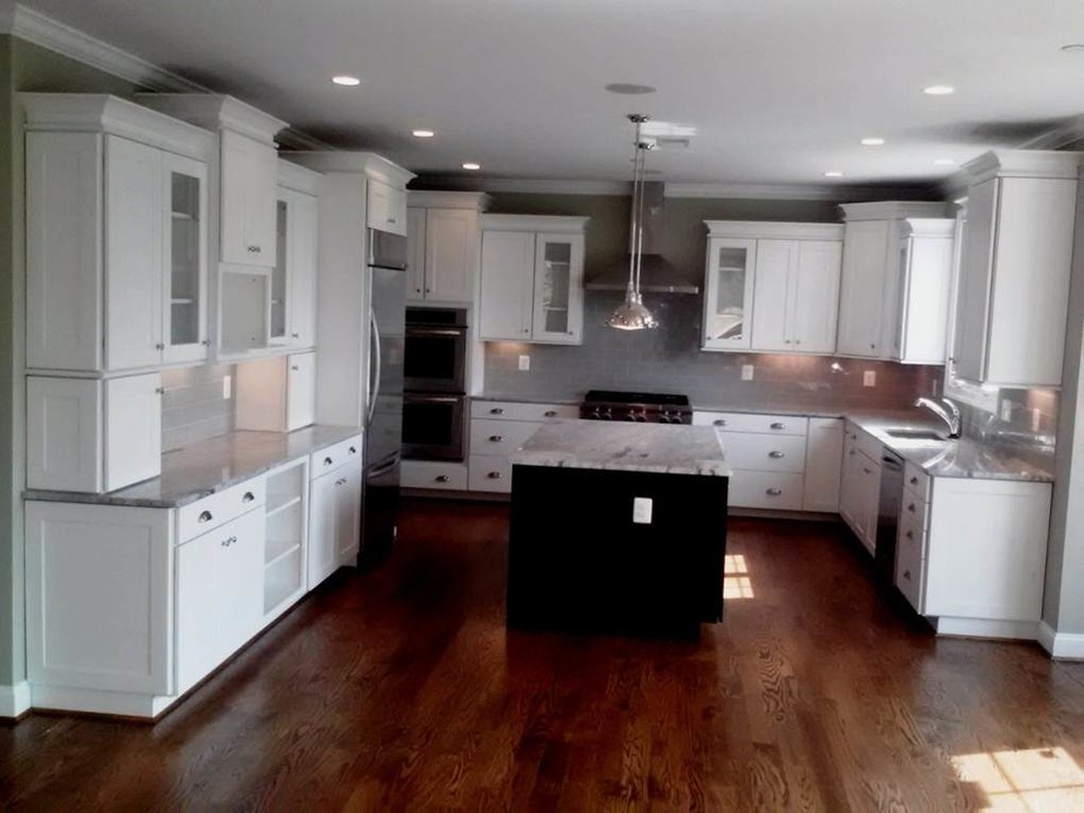 Reading Maple Linen Kitchen Chicago By Woodmark Central