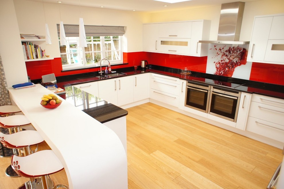 Modern kitchen in Devon.