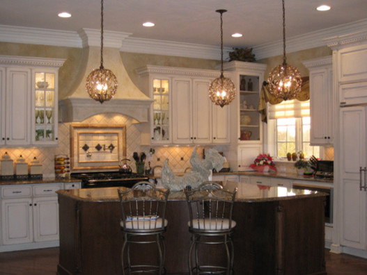 This is an example of a mediterranean kitchen in Charlotte.