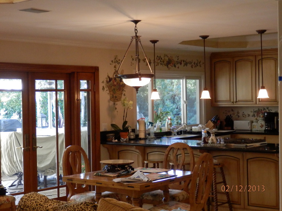 Photo of a mediterranean kitchen in Orange County.