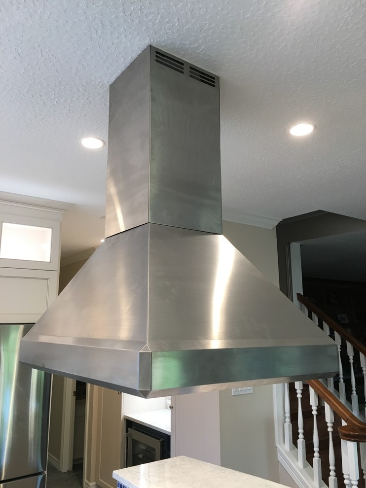 Recirculating Island Hood by VentAHood Transitional Kitchen