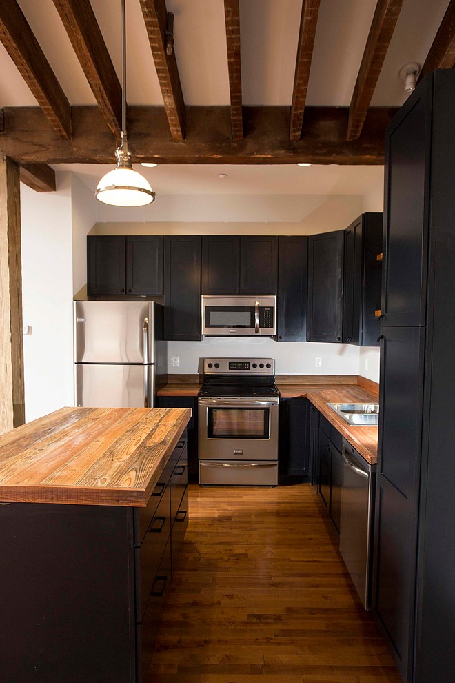Reclaimed Antique Lumber Beams, Posts & Slabs! Rustic Kitchen New Orleans by Southern