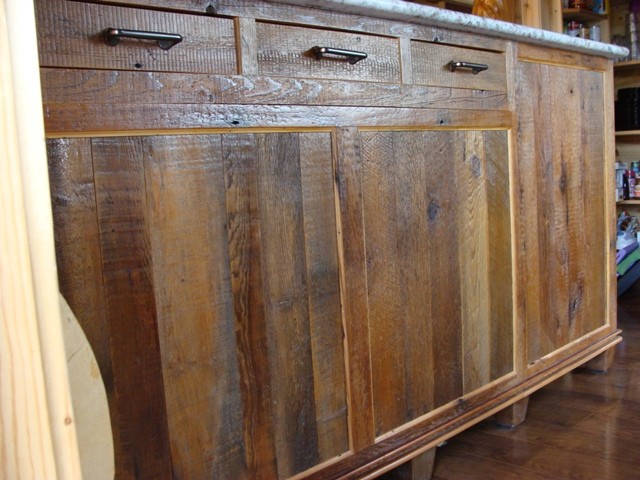 Reclaimed Barnwood Kitchen Cabinets, Rustic Barn Wood Kitchen Cabinets