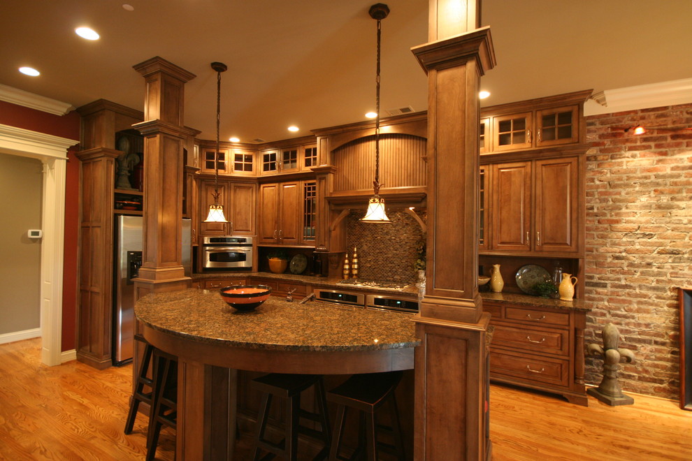 Reclaimed Brick Kitchen Traditional Kitchen Louisville by